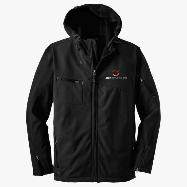 Textured Hooded Soft Shell Jacket Thumbnail